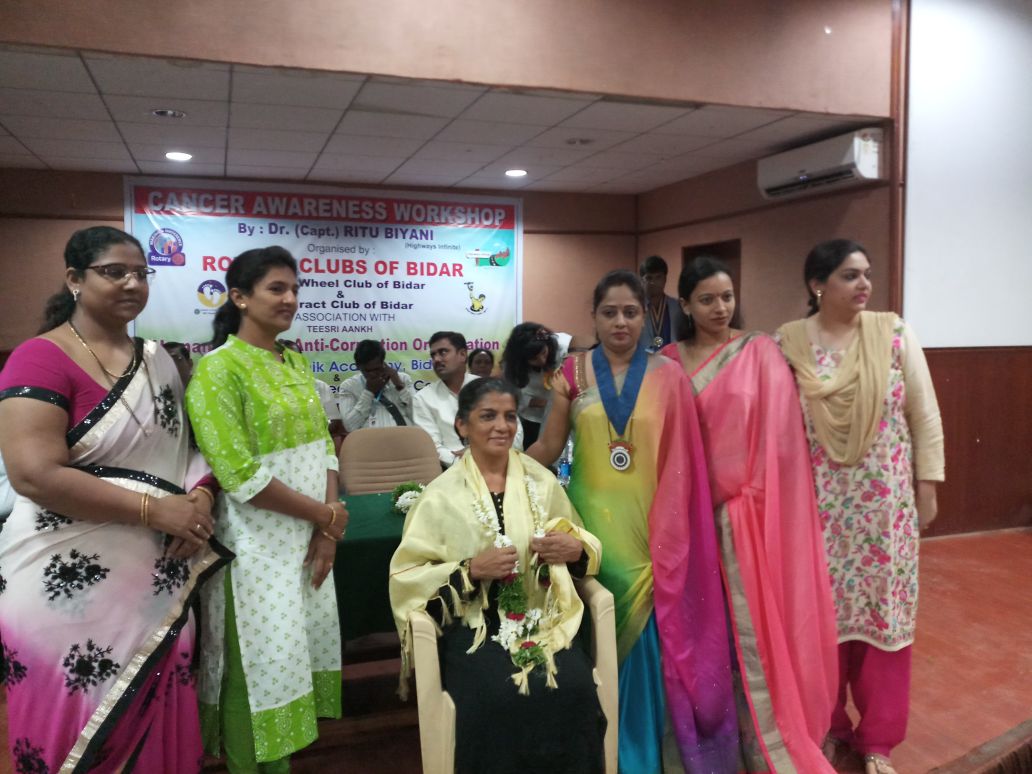 Cancer Awareness Camp by Rotary club,Bidar Blood Donation Camp by Rotary club,Bidar